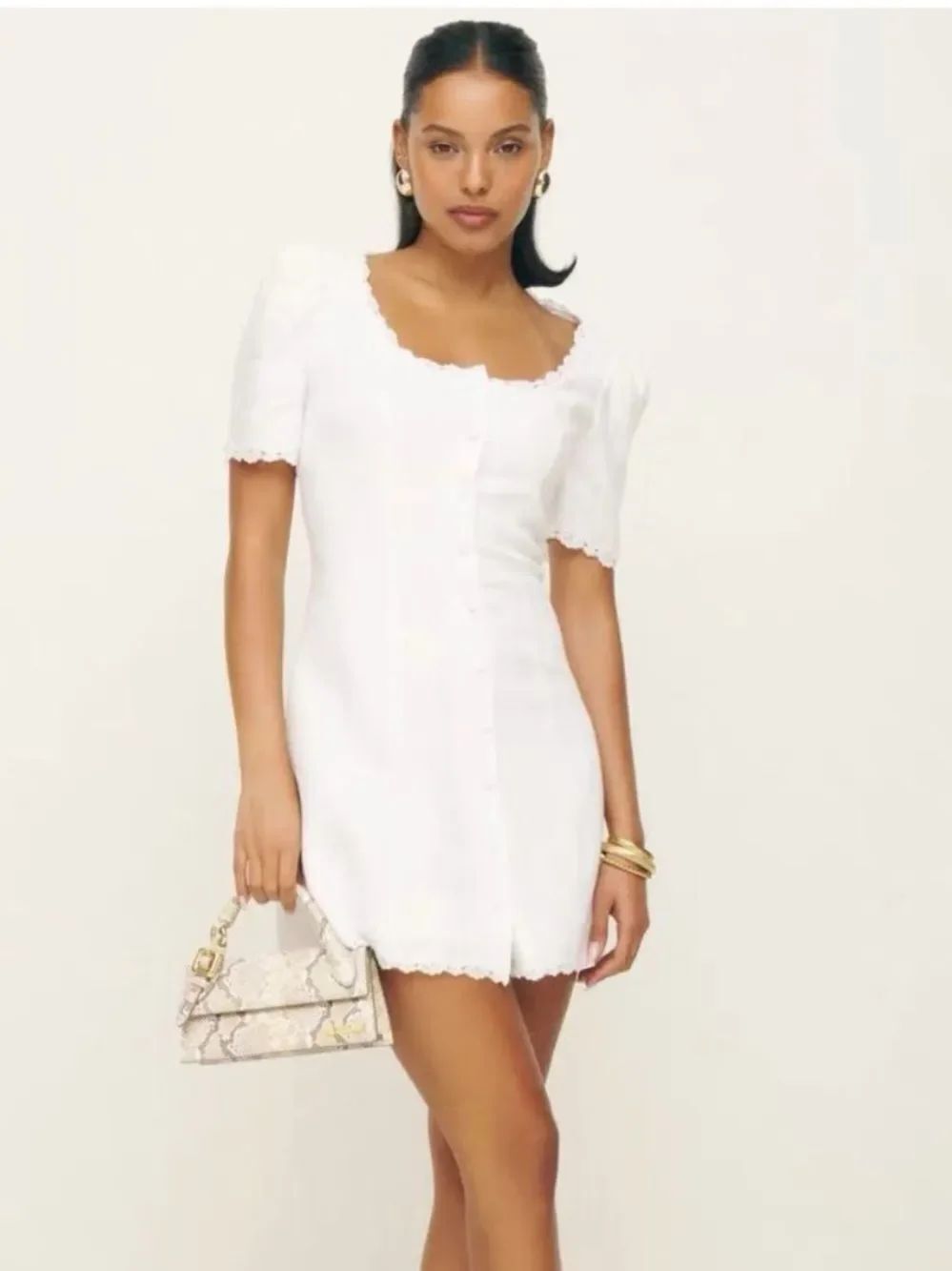NWOT Reformation Anabella Linen Dress